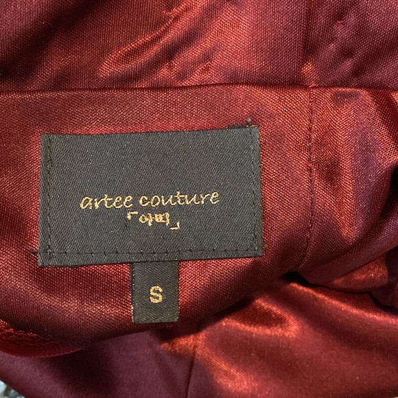 Artee Couture red beeded dress - Picture 4 of 4